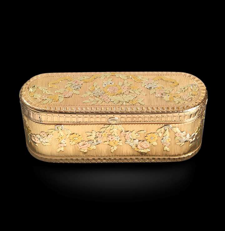 A French Louis XV Vari-Coloured Gold Box 
